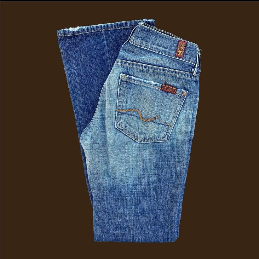 7 for all of mankind medium wash jeans